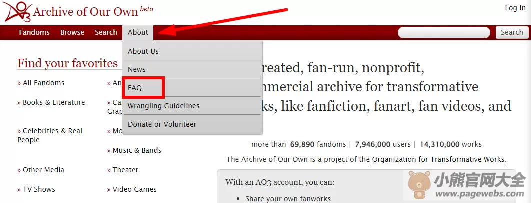 ao3官网入口（官方网站网址入口）