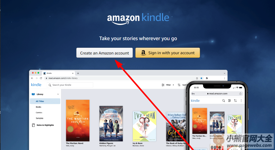 kindle网页版入口（官方网站登录注册教程）